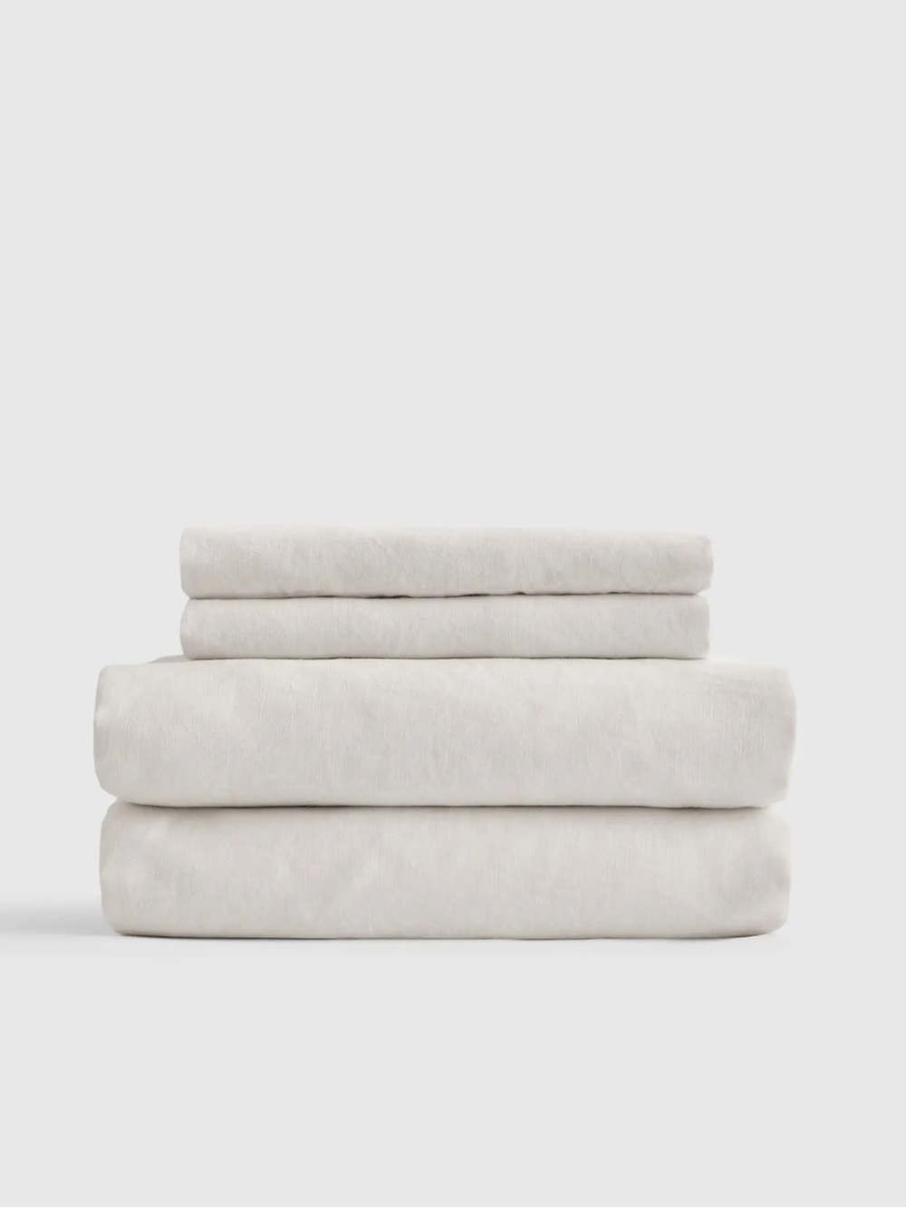 NWOT QUINCE European Linen Sheet Set King Sand 7967